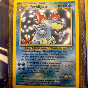 Feraligatr Holo Pokémon Card Rare